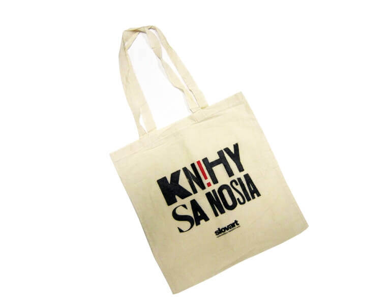 Textilná taška s potlačou - sieťotlač;Textilní taška s potiskem - sítotisk