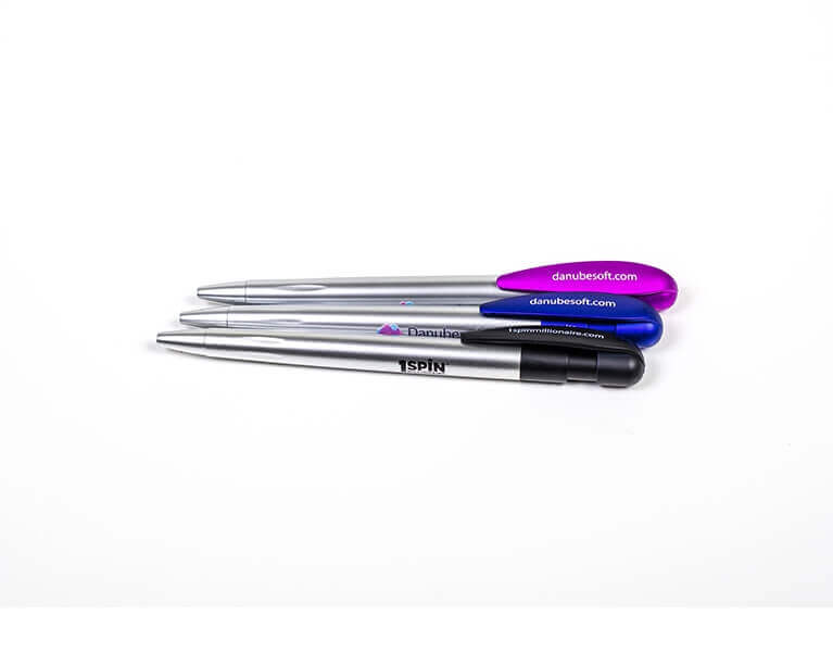 Plastové pero s potlačou - UV potlač;Plastové pero s potiskem - UV potisk