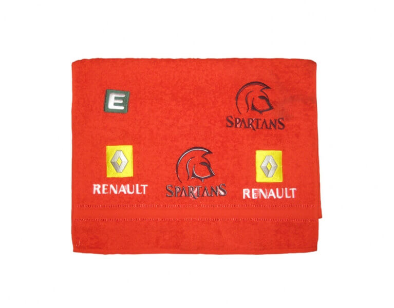 Uterák s potlačou - výšivka;Ručník s potiskem - výšivka