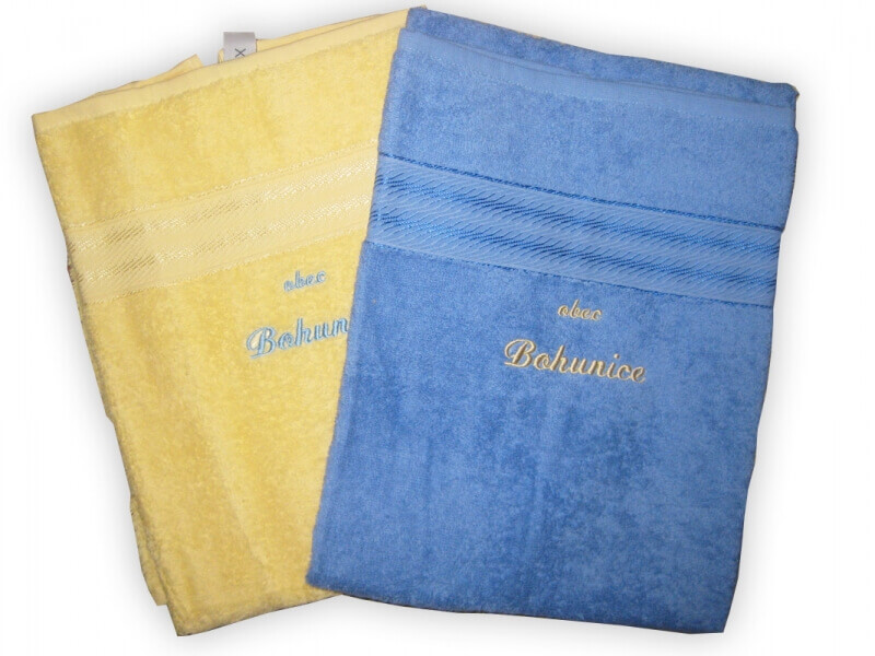 Uterák s potlačou - výšivka;Ručník s potiskem - výšivka