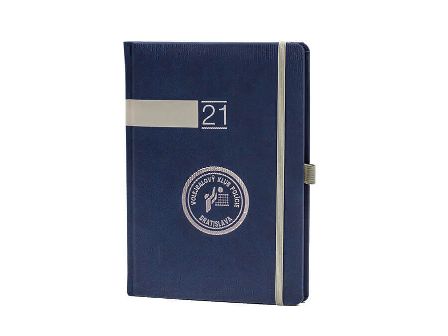 Diár s potlačou - razba;Diář s potiskem - ražba