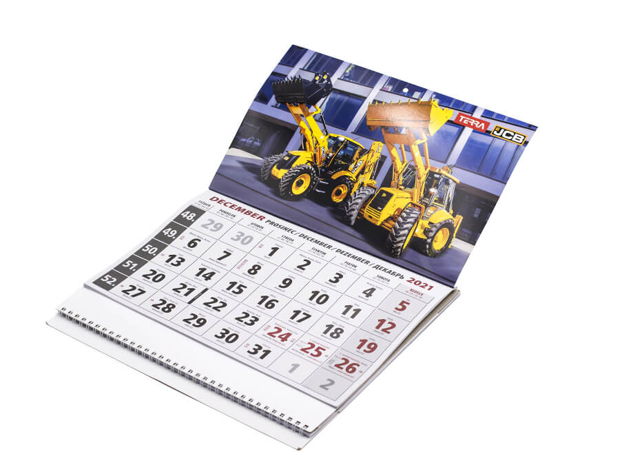 Kalendár s potlačou - digitálna potlač;Kalendář s potiskem - digitální potisk
