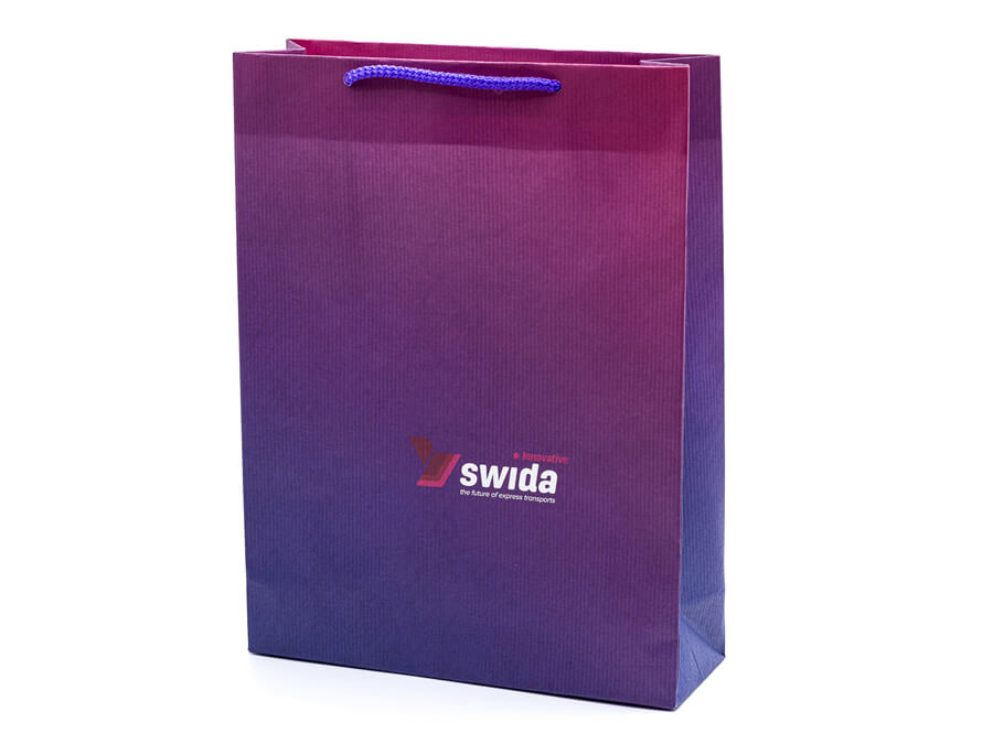 Papierová taška s potlačou - tlač na papier;Papírová taška s potiskem - tisk na papír;