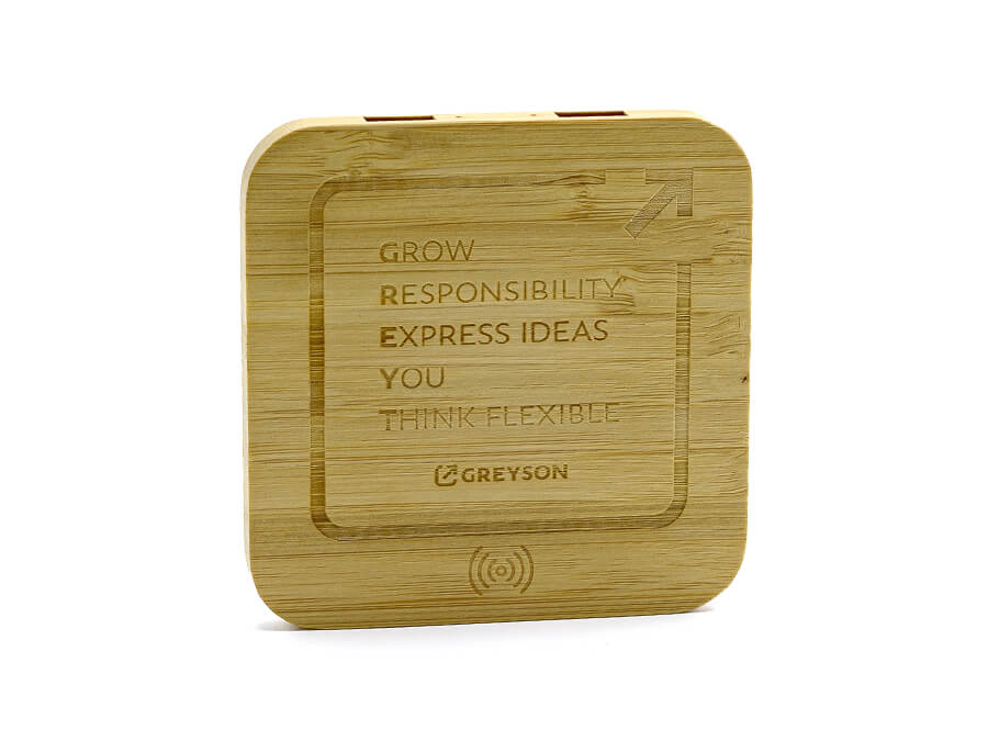 Bezdrôtová nabíjačka s potlačou -gravírovanie;Bezdrátová nabíječka s potiskem -gravírování