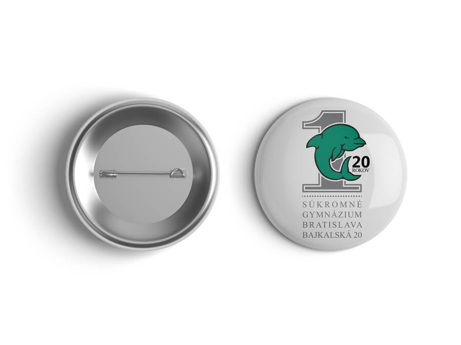 Odznak s potlačou - Digitálna tlač; Odznak s potiskem - Digitální tisk