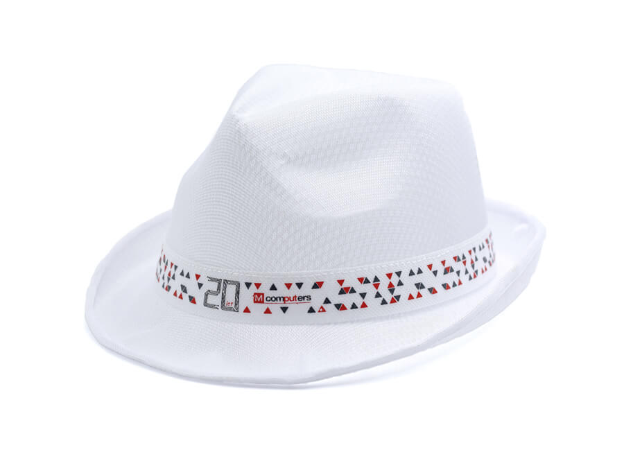 Klobúk s potlačou - sieťotlač;Klobouk s potiskem - sítotisk