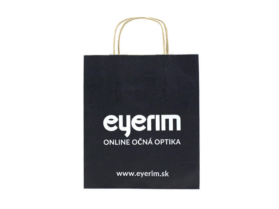 Papierová taška s potlačou - sieťotlač;Papírová taška s potiskem - sítotisk