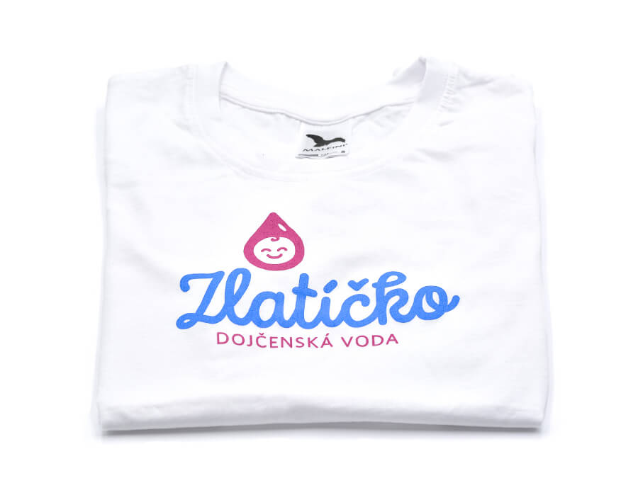 Tričko s potlačou - sieťotlač;Tričko s potiskem - sítotisk