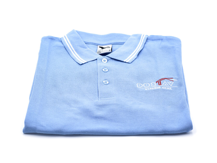 Polokošeľa s potlačou - výšivka;Polokošile s potiskem - výšivka