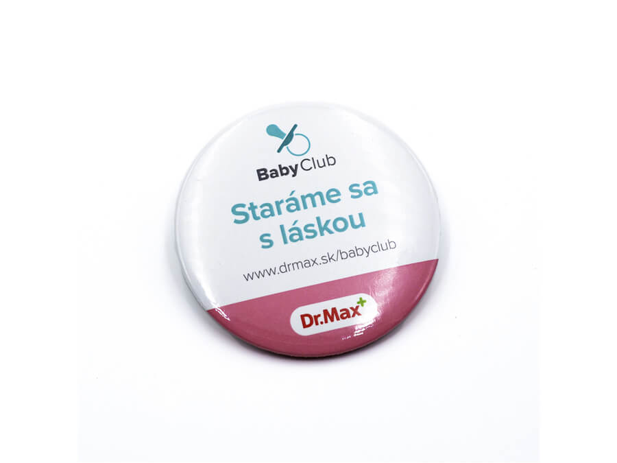 Odznak s potlačou - Digitálna tlač; Odznak s potiskem - Digitální tisk