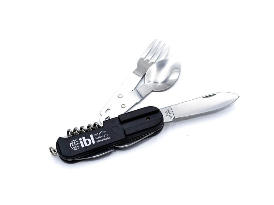 Multifunkčný nôž s tampónovou potlačou; Multifunkční nůž s tamponovým potiskem