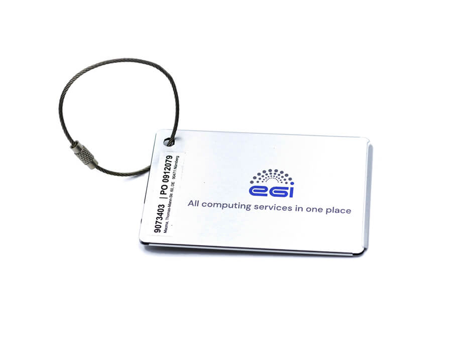 Menovka s tampónovou potlačou;Jmenovka s tamponovým potiskem