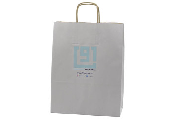 Papierová taška s potlačou - transfér; Papírová taška s potiskem - transfer