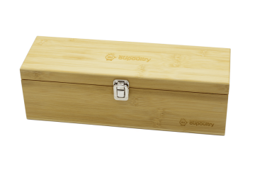 Drevená krabička na víno s potlačou - gravírovanie;Dřevěná krabička na víno s potiskem - gravírování