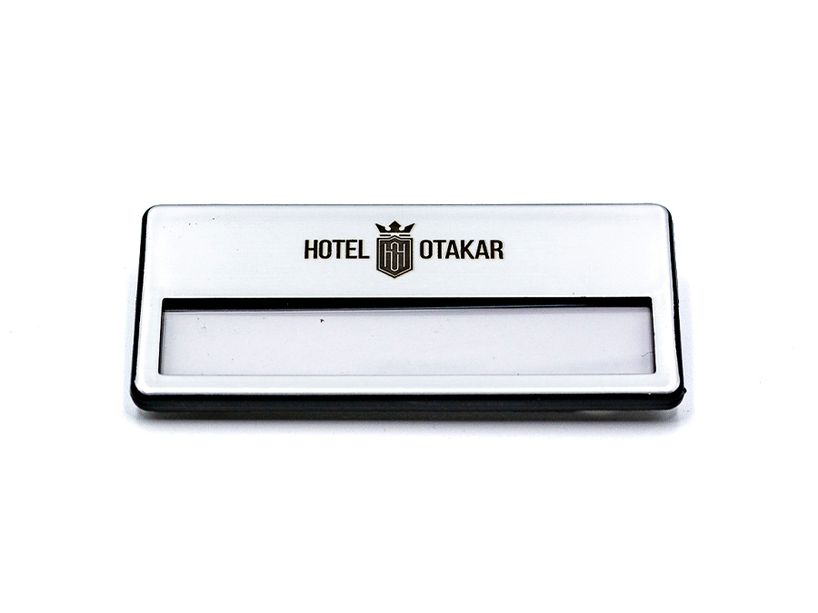 Kovová menovka - Gravírovanie laserom;Kovová jmenovka - Gravírování laserem