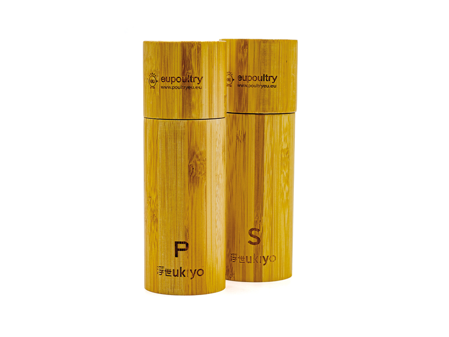 Bambusové koreničky - Gravírovanie laserom;Bambusové mlýnky - Gravírování laserem