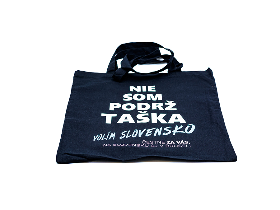 Taška s jednofarebnou potlačou; Taška s jednobarevným potiskem