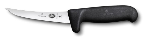 Fibrox Safety Grip boning knife,normal cut,blade flex.,black,12cm