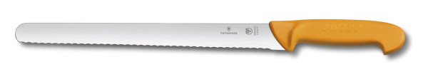 Swibo,slicing knife,wavy edge,yellow,25cm