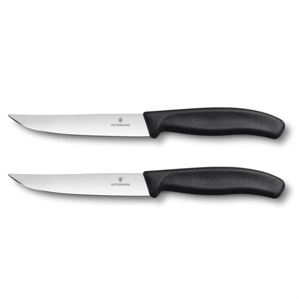 steak knife, medium, SwissClassic, 2 pieces blistered