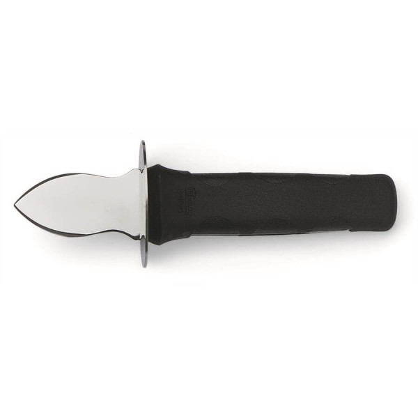 oyster knife, black nylon handle