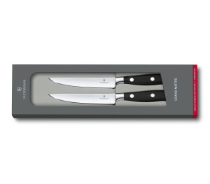 Grand Maître steak knife set, 2 pieces, wavy edge, 12cm - Reklamnepredmety