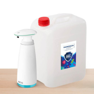 Non-contact dispenser ECG BD34 + 5L alcohol disinfectant