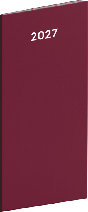 NOTIQUE Pocket diary CZ 2026, monthly planner, 8 x 18 cm - Reklamnepredmety