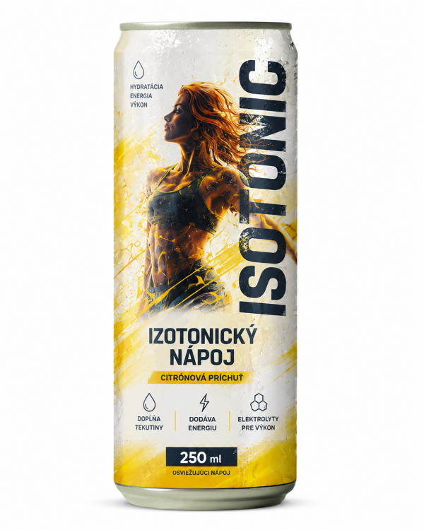Isotonic lemon drink in a can 250 ml