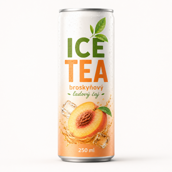 Peach ice tea in a can 250 ml