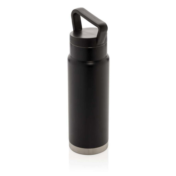 Leakproof vacuum on-the-go bottle with handle