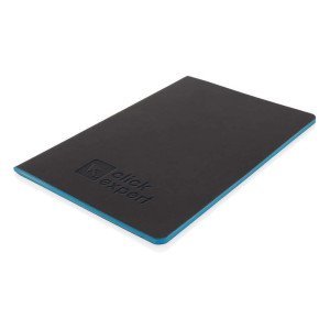 Softcover PU notebook with colored edge - Reklamnepredmety
