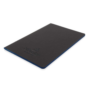 Softcover PU notebook with colored edge - Reklamnepredmety
