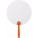 Paper hand fan - karton-legyezo-narancs-feher--8580-07--300 - variant Gi 8580-07