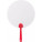 Paper hand fan - karton-legyezo-piros-feher--8580-08--300 - variant Gi 8580-08