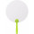 Paper hand fan - karton-legyezo-vilagoszold-feher--8580-19--300 - variant Gi 8580-19