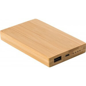 Bamboo power bank - Reklamnepredmety