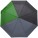 Pongee (190T) umbrella - 8-paneles-automata-esernyo-zold-fekete--9257-04--300 - variant Gi 9257-04