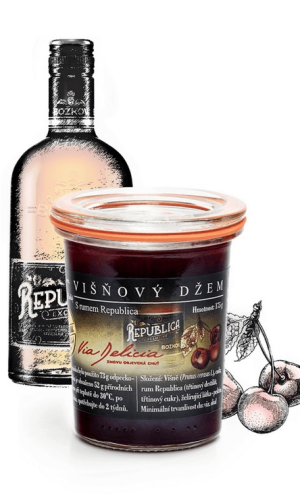 Cherry jam with Republica rum - Reklamnepredmety