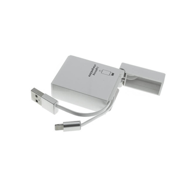 RETRACTABLE DATA AND POWER CABLE USB TO LIGHTNING (IPHONE 5, 6 and 7) IN BOX