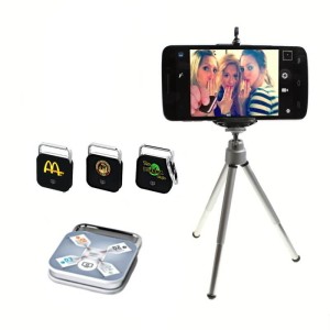 SELFIE SET – BLUETOOTH SHUTTER RELEASE FOR SMARTPHONE/IPHONE + STAND - Reklamnepredmety