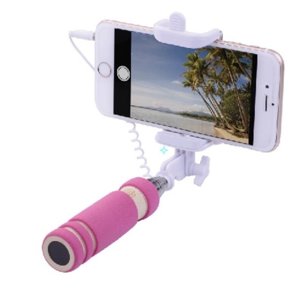 MICRO SELFIE STICK (MONOPOD) WITH A CABLE AND INTEGRATED SHUTTER RELEASE