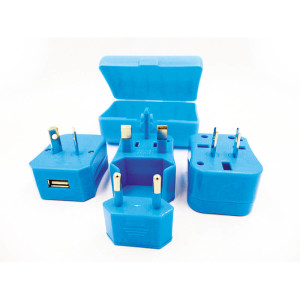 TRAVEL ADAPTER WITH USB OUTPUT - Reklamnepredmety