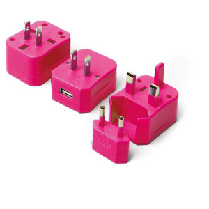 TRAVEL ADAPTER WITH USB OUTPUT - Reklamnepredmety