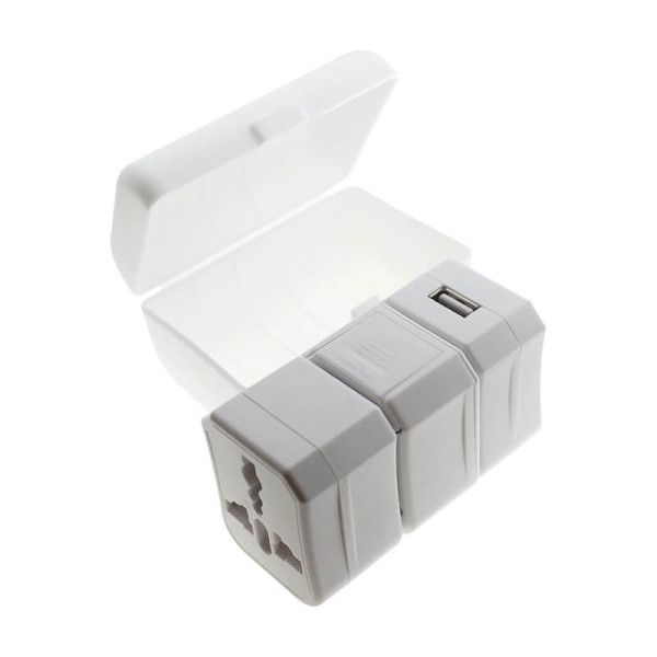 TRAVEL ADAPTER WITH USB OUTPUT