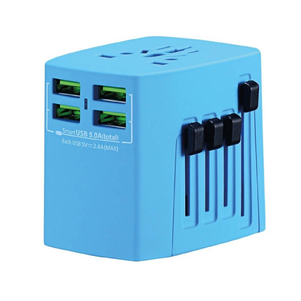 TRAVEL ADAPTER WITH 4 USB PORTS