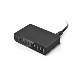 USB ADAPTER WITH 10 USB PORTS, 50 W - Reklamnepredmety