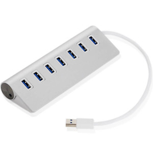 ALUMINIUM USB 3.0 HUB, 7 ports - Reklamnepredmety