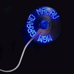 LED USB FAN WITH LIGHTING TEXT - Reklamnepredmety