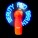 HANDY FAN WITH CUSTOM LED TEXT/LOGO - LAF006_7 - variant PU LAF006-q00001